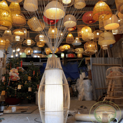 ĐÈN MÂY TRE ĐAN trang trí cho nhà, cà phê, nhà hàng, quán, trang trí nội thất