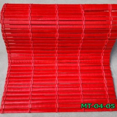 Mành Trúc Dệt Màu Đỏ