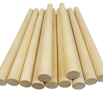 Thanh gỗ thông tròn phi Ø8mm đến Ø50mm