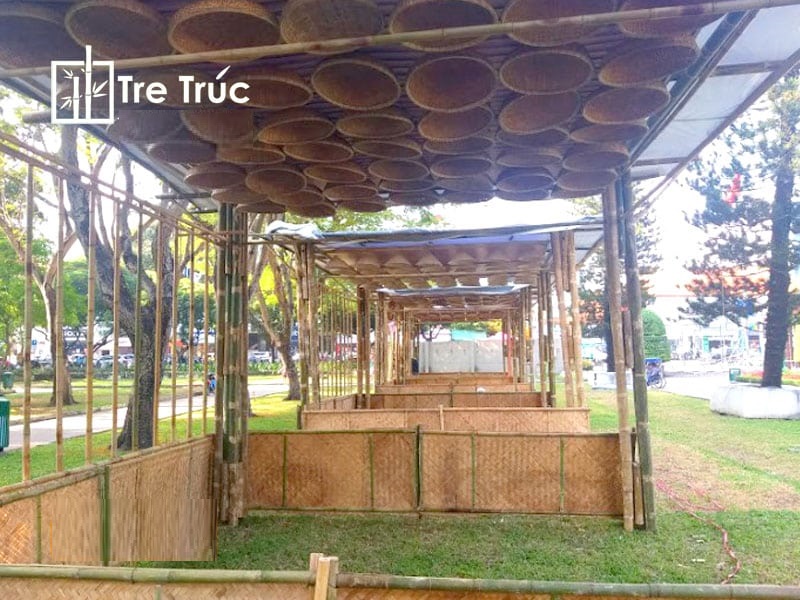 Thi công làm gian hàng, quầy hàng bằng tre trúc giá rẻ Thi công làm gian hàng, quầy hàng bằng tre trúc giá rẻ