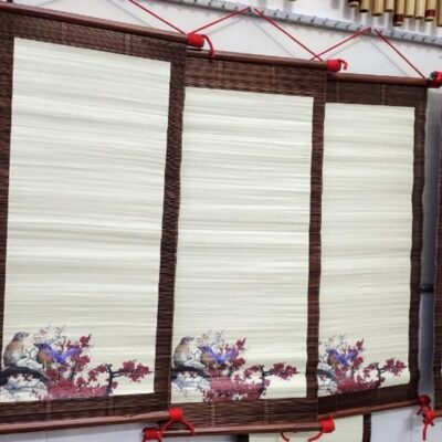 Mành Tre Viết Thư Pháp