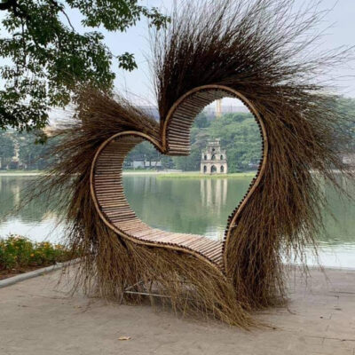 THI CÔNG HÌNH TRÁI TIM TRE THEO YÊU CẦU