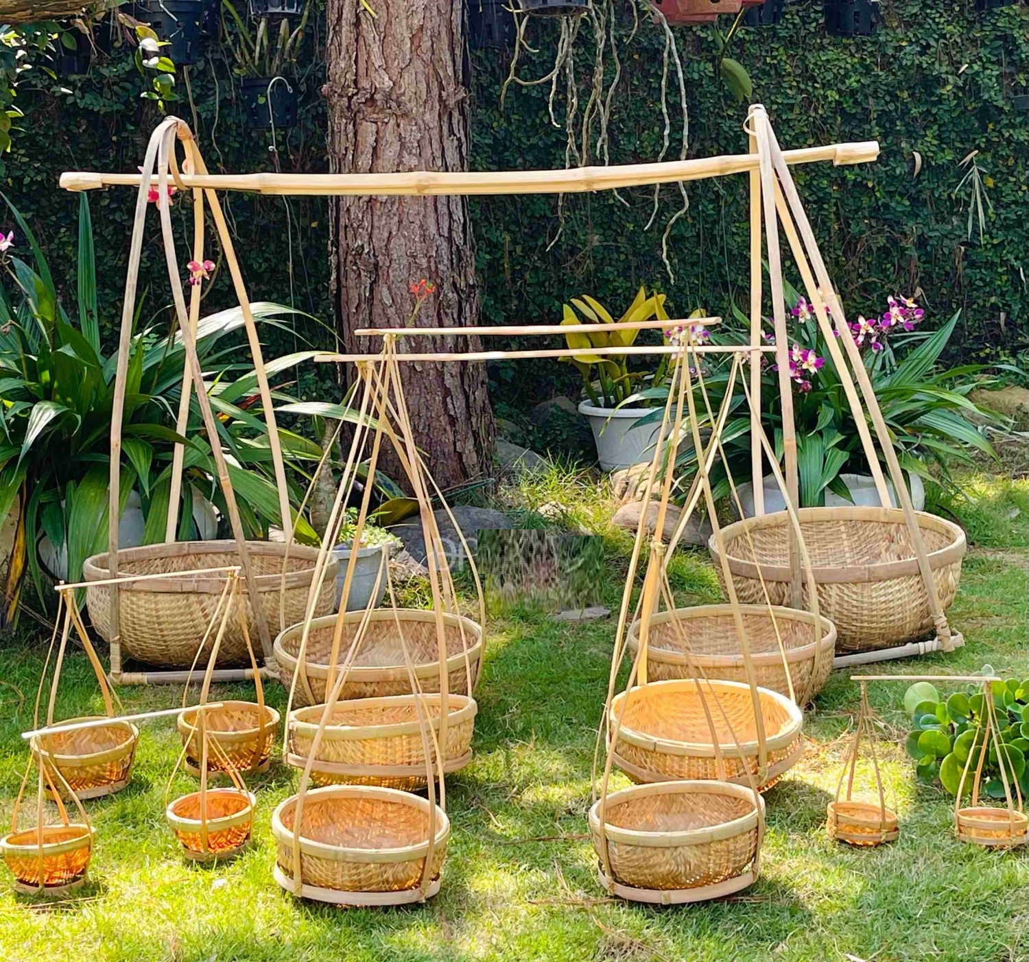 Quang gánh tre trang trí Quang gánh tre trang trí