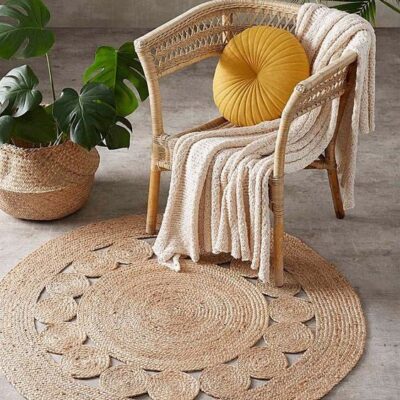 Thảm cói họa tiết mặt trời (KT 1m2,1m5)