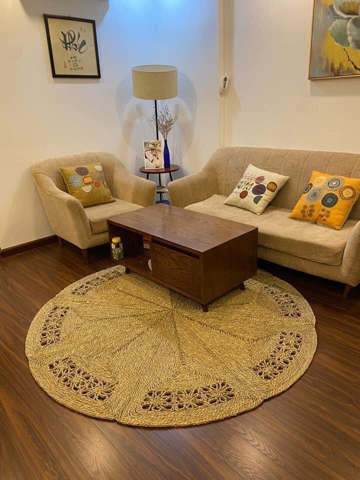 Thảm cói hoa 3D (KT 1m2,1m5) Thảm cói hoa 3D (KT 1m2,1m5)