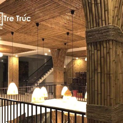 Thi công ốp tường tre trúc trang trí giá rẻ