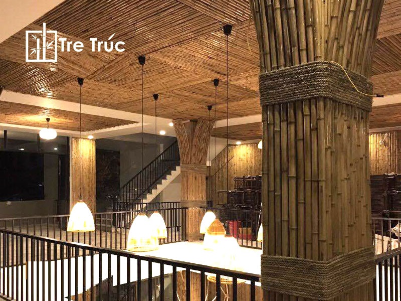 Thi công ốp tường tre trúc trang trí giá rẻ Thi công ốp tường tre trúc trang trí giá rẻ