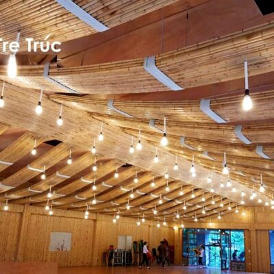 Thi Công Ốp Trần Tre Trúc Trang Trí