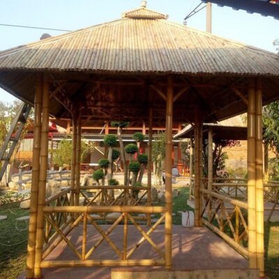 Thi công nhà chòi tre trúc