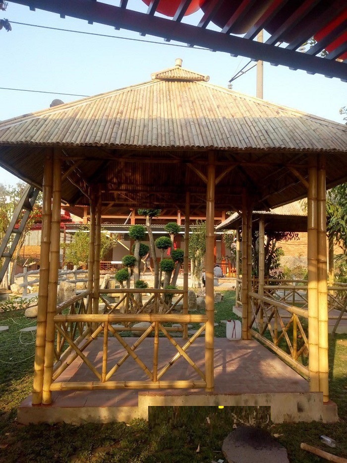 Thi công nhà chòi tre trúc Thi công nhà chòi tre trúc