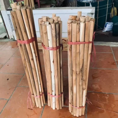 Cọc Gỗ Keo Tròn Dài 130cm Đường Kính 30mm 40mm Gỗ Lõi Keo Tròn Làm Giàn Cây Leo Deco Trang Trí Sân Vườn