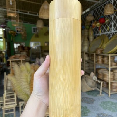 Bình giữ nhiệt tre: 25x7cm