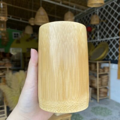 Cốc tre: 12×7.5cm