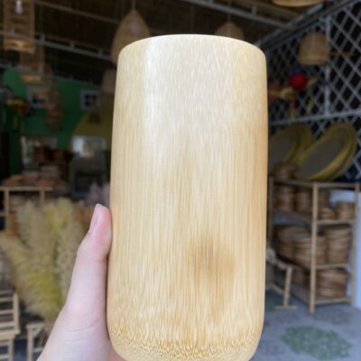 Cốc tre: 15x8cm