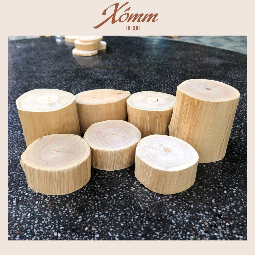 Khúc gỗ tròn, đôn gỗ mini ĐK 3-10cm trang trí decor phòng, quán cafe. trụ gỗ, khoanh gỗ decor Khúc gỗ tròn, đôn gỗ mini ĐK 3-10cm trang trí decor phòng, quán cafe. trụ gỗ, khoanh gỗ decor
