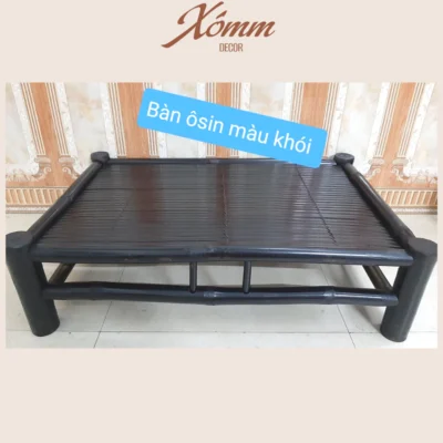 Bàn tre bệt, bàn osin, bàn trà nhật, bằng tre, chõng tre trang trí decor tết, gian hàng chợ quê