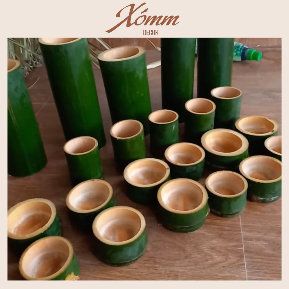 Cốc tre, ly tre tự nhiên đựng đồ ăn , ống tre đựng nến thơm,trồng cây sen đá Cốc tre, ly tre tự nhiên đựng đồ ăn , ống tre đựng nến thơm,trồng cây sen đá