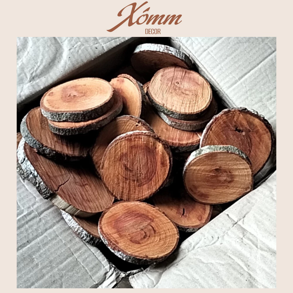 Khoanh gỗ tròn 14-20cm, lát gỗ, miếng gỗ vân tròn trang trí decor, dán tường, phụ kiện chụp hình Khoanh gỗ tròn 14-20cm, lát gỗ, miếng gỗ vân tròn trang trí decor, dán tường, phụ kiện chụp hình