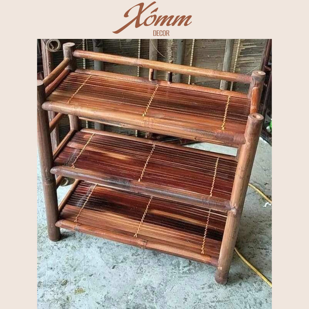 Kệ tre decor , kệ để đồ trang trí, kệ tre trúc 3 tầng bền đẹp Kệ tre decor , kệ để đồ trang trí, kệ tre trúc 3 tầng bền đẹp