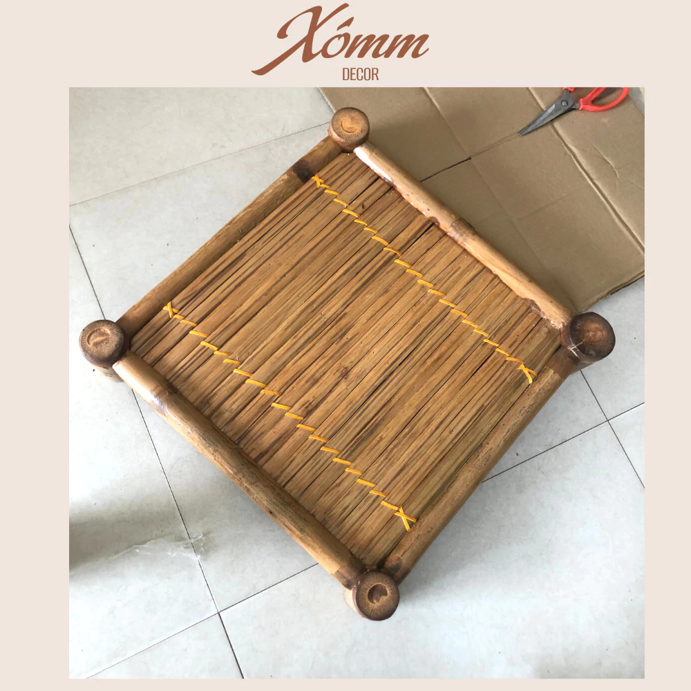 Bàn tre , khay tre, bàn trà trang trí decor, chụp hình. Kt 50*50*10cm Bàn tre , khay tre, bàn trà trang trí decor, chụp hình. Kt 50*50*10cm