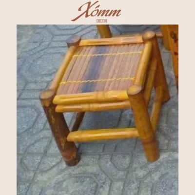 Ghế tre, đôn ghế tre bền đẹp kt 30*30*30cm ghế tre trúc decor trang trí chụp hình