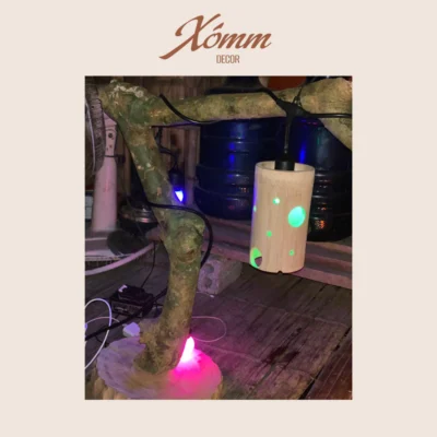 ống tre điêu khắc làm lồng đèn trang trí decor