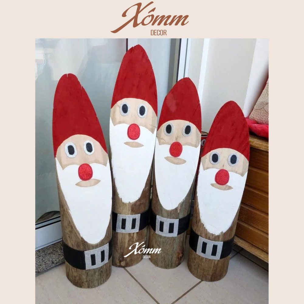 Ông già noel gỗ trang trí decor giáng sinh,noel, góc học tập, khúc gỗ, lát gỗ, khoanh gỗ Ông già noel gỗ trang trí decor giáng sinh,noel, góc học tập, khúc gỗ, lát gỗ, khoanh gỗ